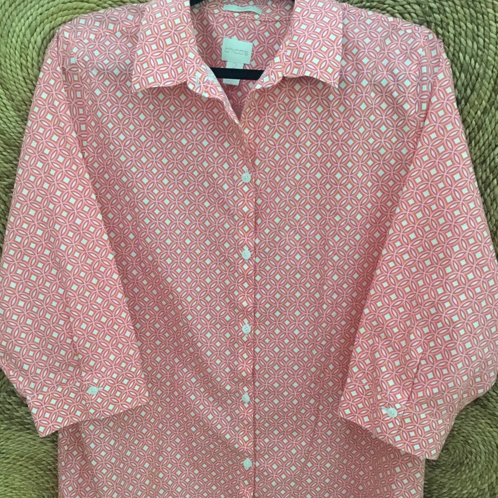 Chico’s 3/4 Length Sleeve Shirt.